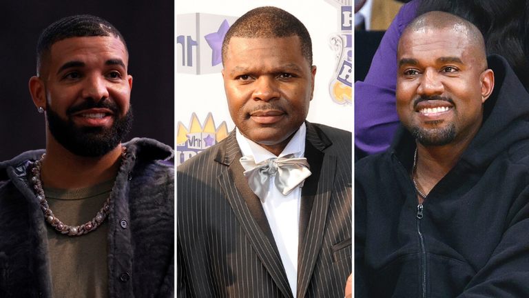 Drake, J Prince, and Kanye West
