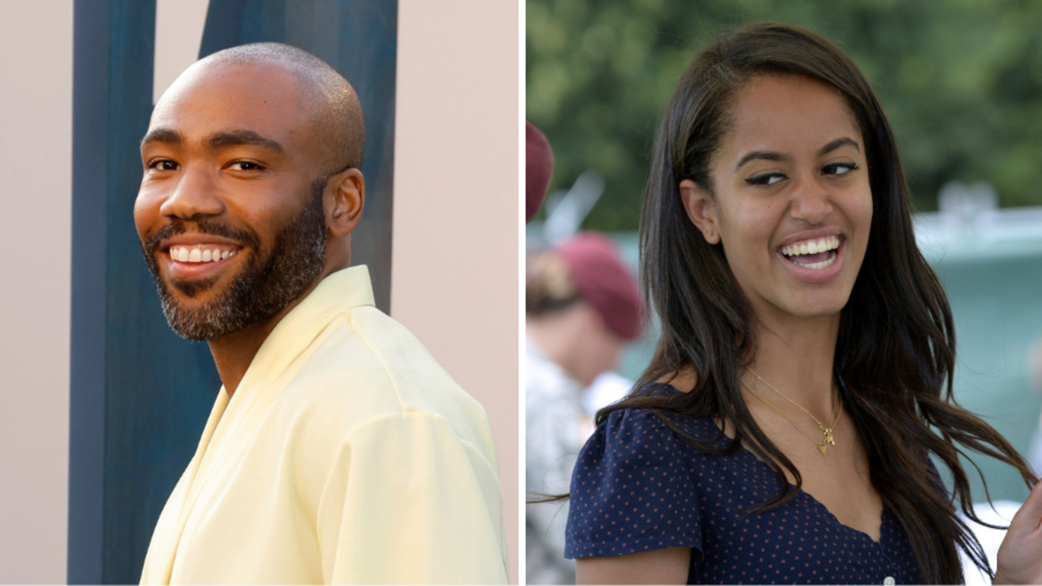 Donald Glover and Malia Obama