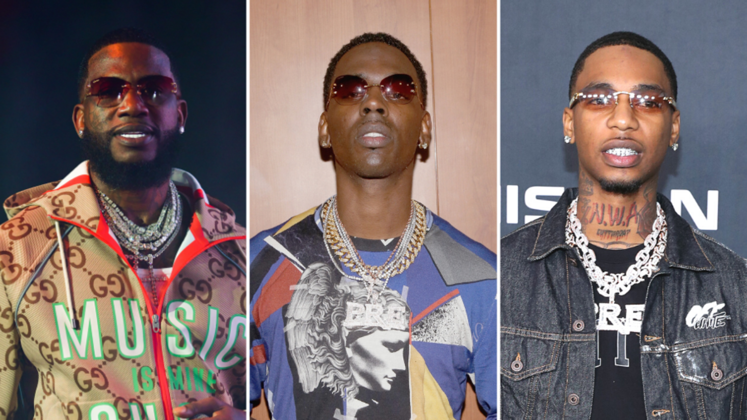 Gucci Mane, Young Dolph, and Key Glock