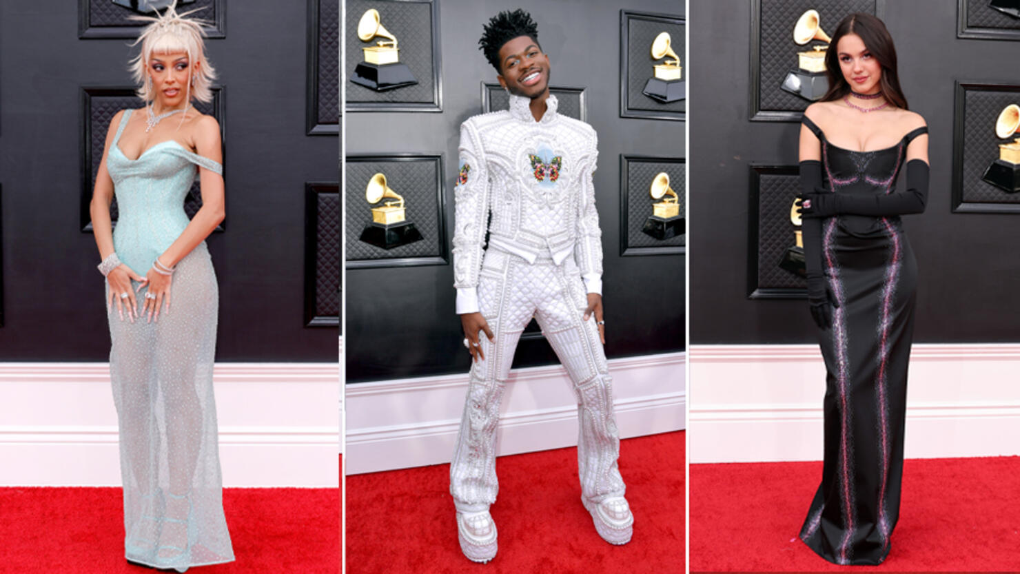 Grammys: Stars' red carpet looks in pictures, Ents & Arts News