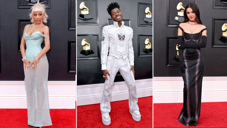 J Balvin at the Grammys 2022: the wild look of the red carpet