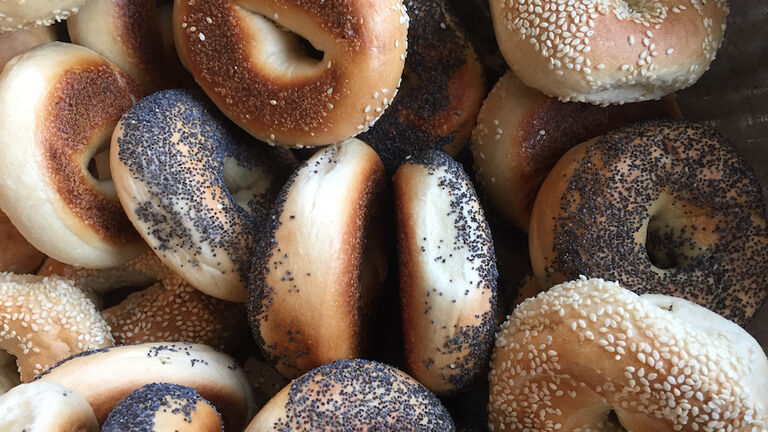 Full Frame Shot Of Bagels