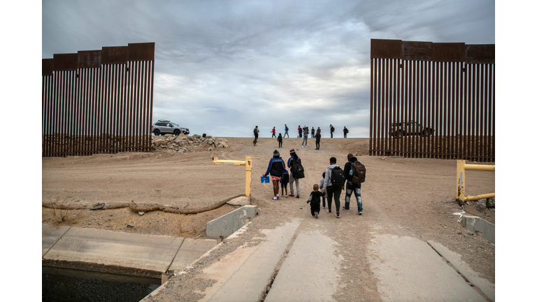 U.S. Border Patrol Takes Immigrants Into Custody At Arizona-Mexico Border