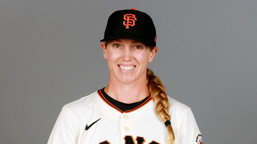 Alyssa Nakken becomes the first woman to coach on the field in MLB history  : NPR