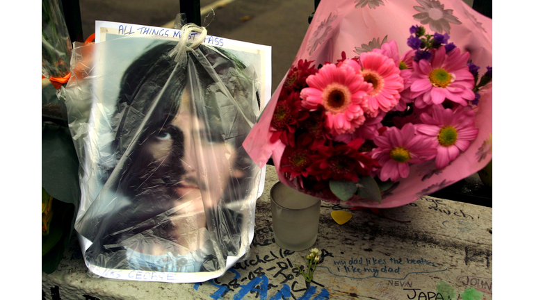 George Harrison Makeshift Memorial