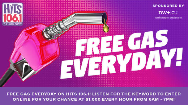 Free Gas Everyday on HITS 106.1!