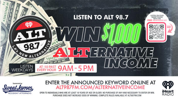 ALTernative Income is back! Listen to win $1000 weekdays.