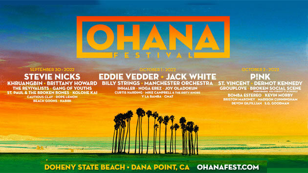 Ohana Festival in Dana Point (9/30-10/2)