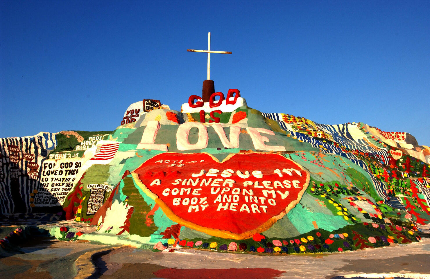 Salvation Mountain Declared National Folk Art Shrine