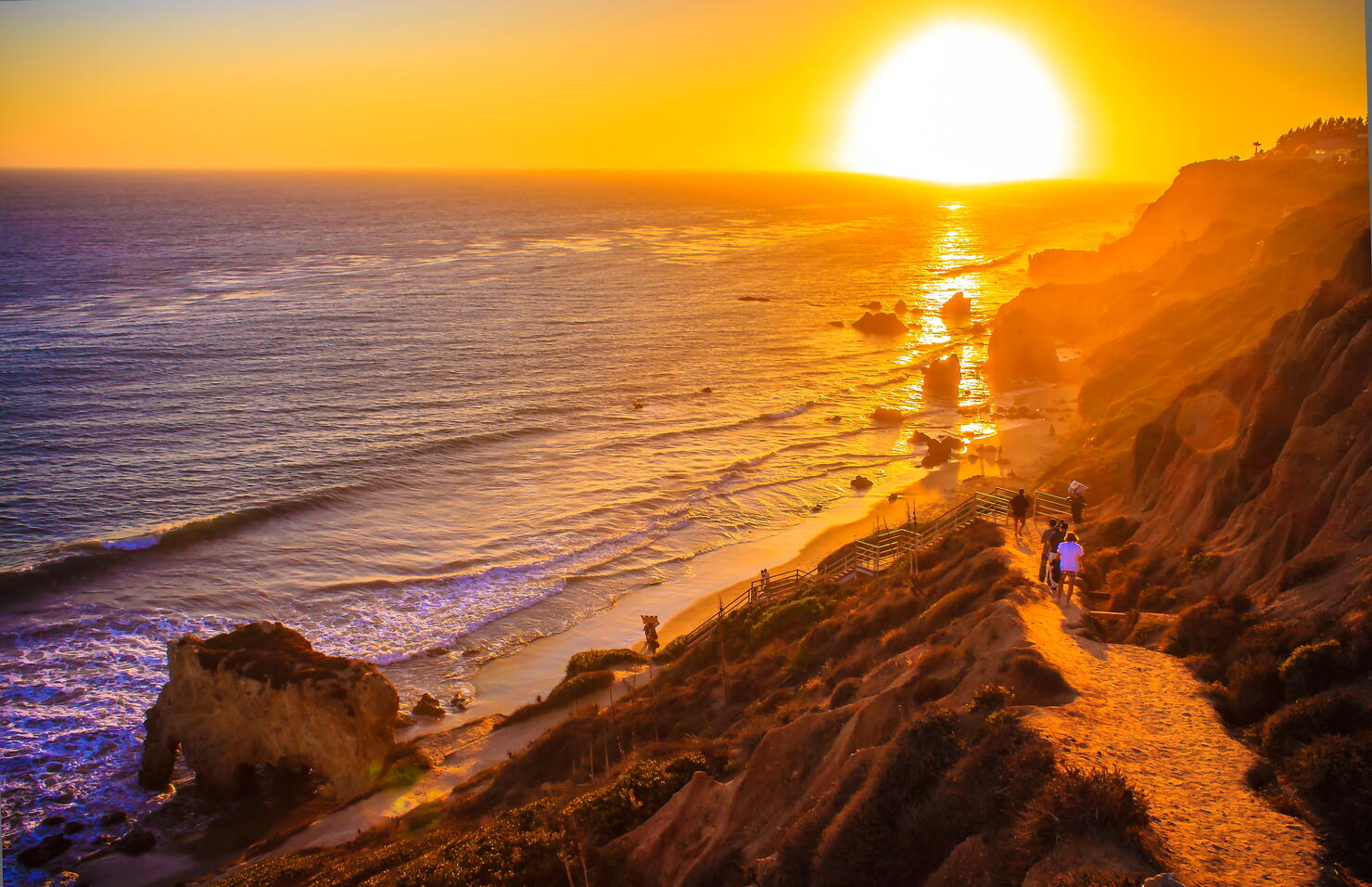 Sunset viewed from El Matador Beach