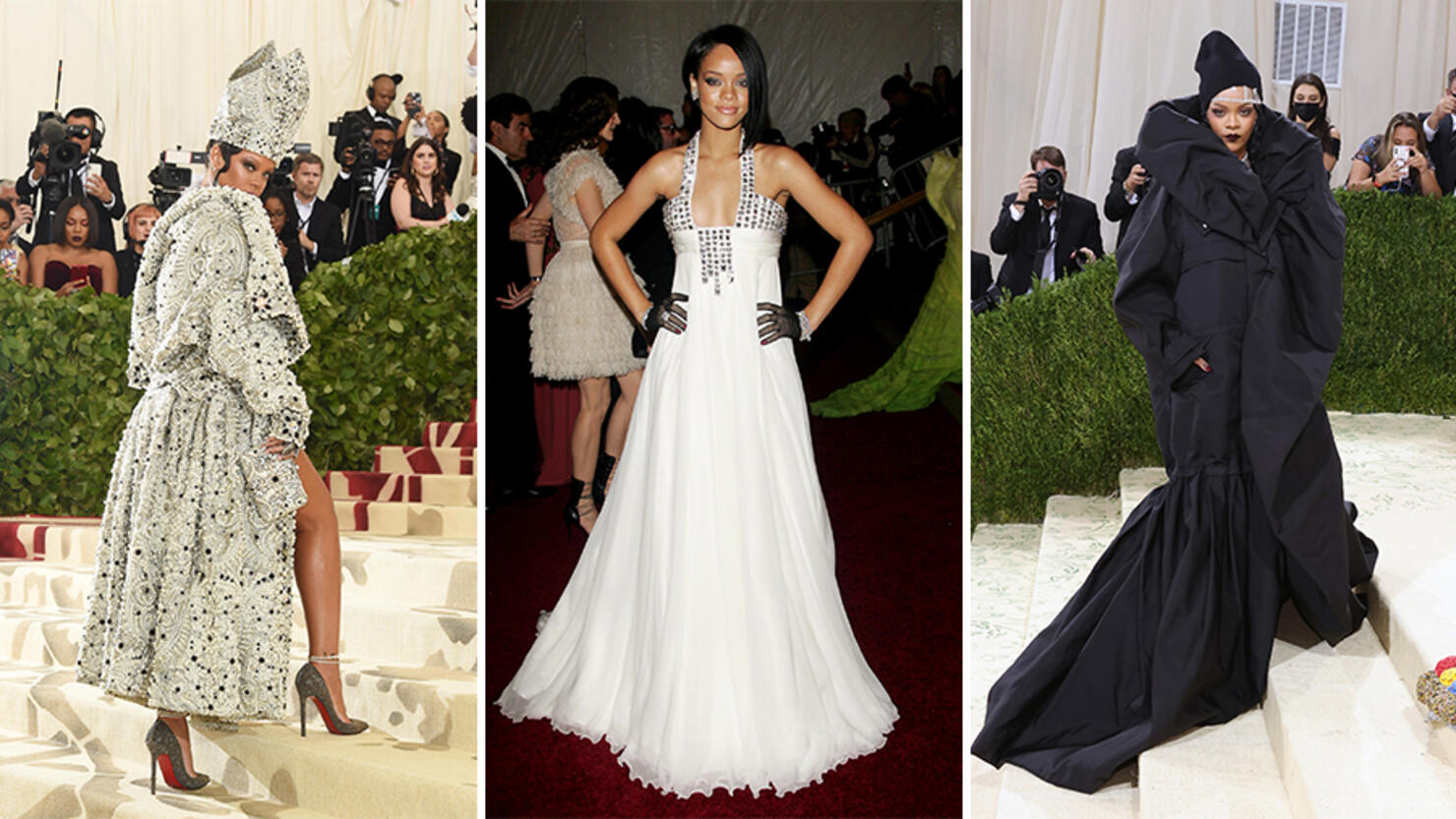 Rihanna Met Gala Gown 2018 - Rihanna Dressed As A Pope Met Gala