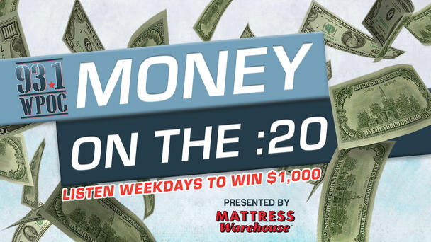 Listen to win $1,000 in Money on the :20!