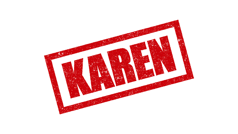 Karen Slang Rubber Stamp