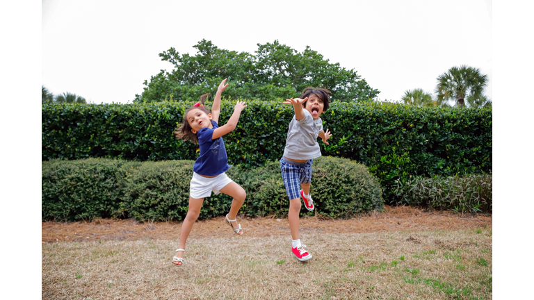 Boy and Girl dancing carefree