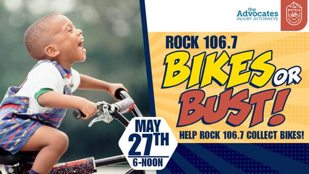 Join Rock 106.7 at Bikes Or Bust on May 27th!