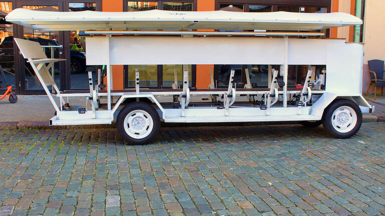 Partybus beer bike on the street