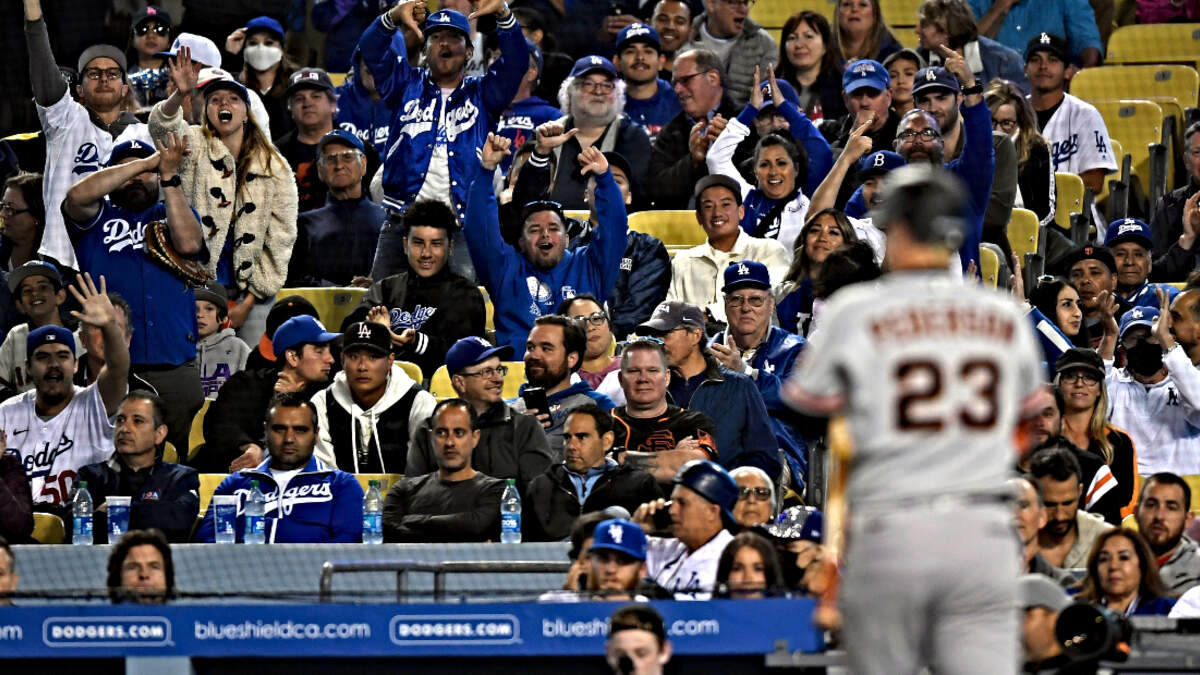 Fans return to Dodger Stadium  Less than 15,000 fans are being