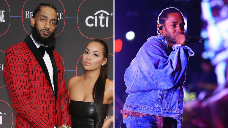Nipsey Hussle, Lauren London & Kendrick Lamar