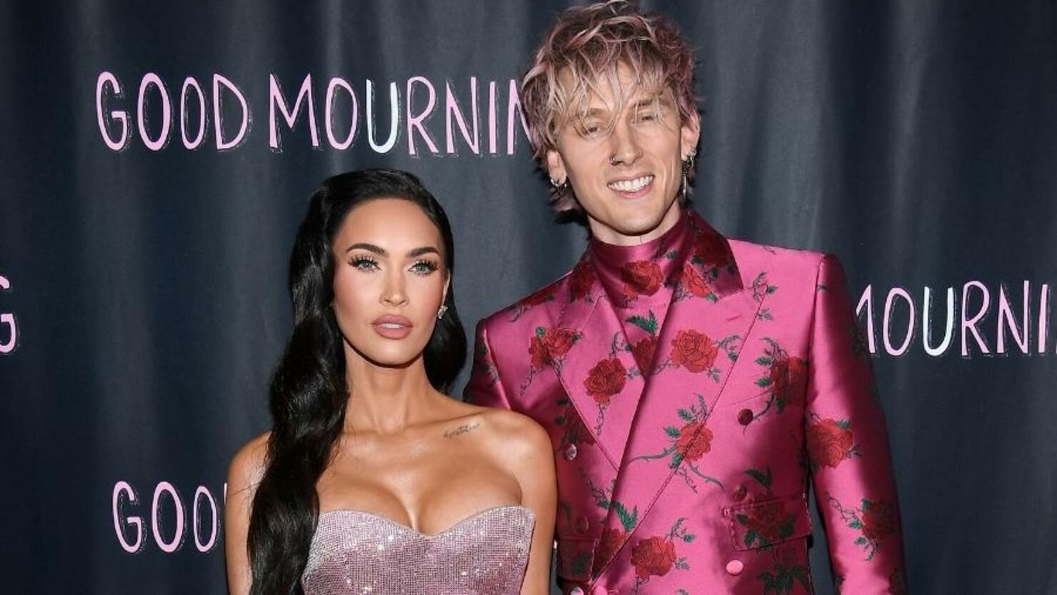 Megan Fox cheers on fiance Machine Gun Kelly as he plays during