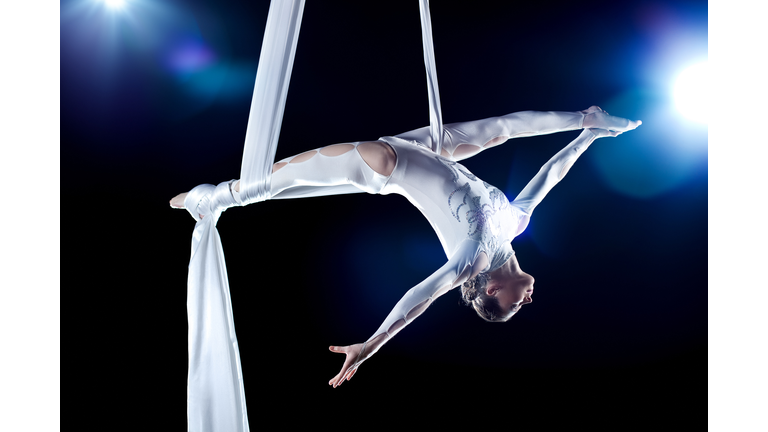 Young woman gymnast