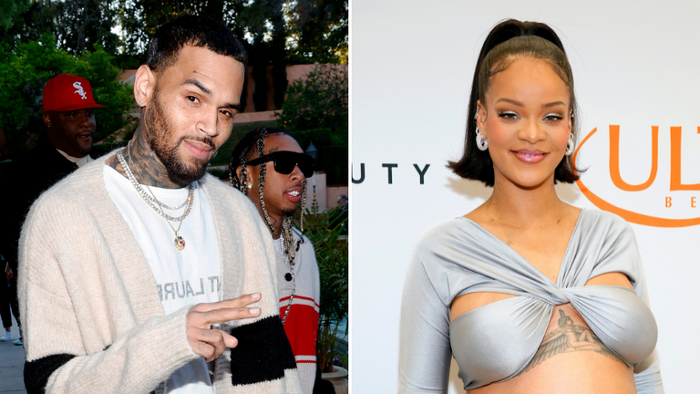 Chris Brown and Rihanna