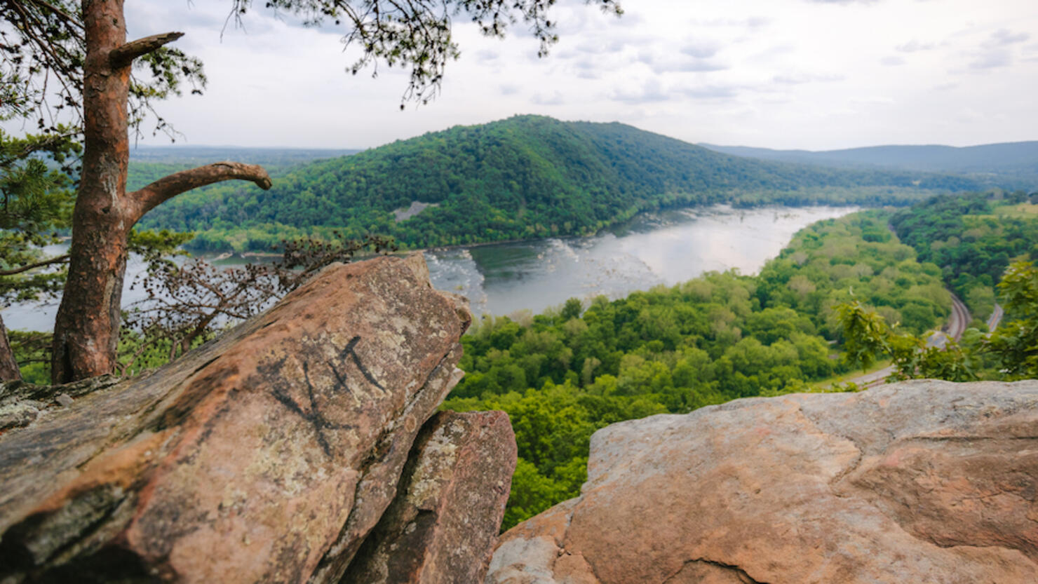 The view from Weverton Cliffs, Maryland