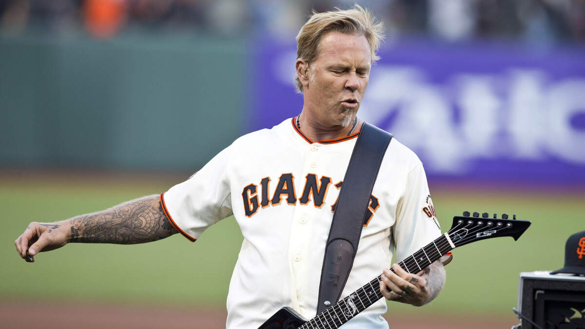 Metallica Perform 'Star-Spangled Banner' at San Francisco Giants Game