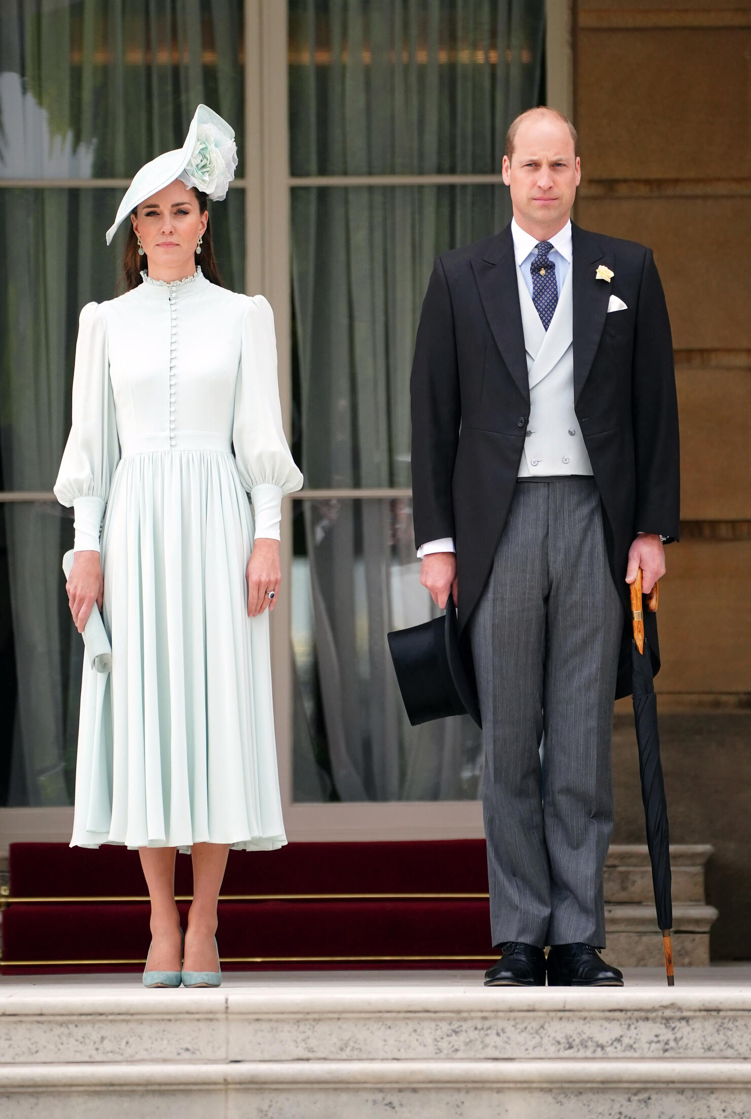 Kate Middleton Stuns In Mint Green Dress At Rainy Royal Garden Party iHeart