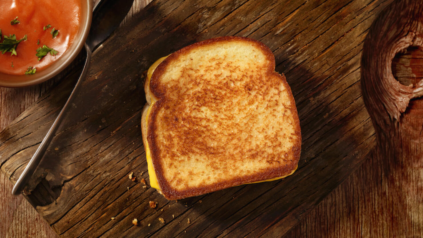 Grilled Cheese Sandwich with Tomato Soup