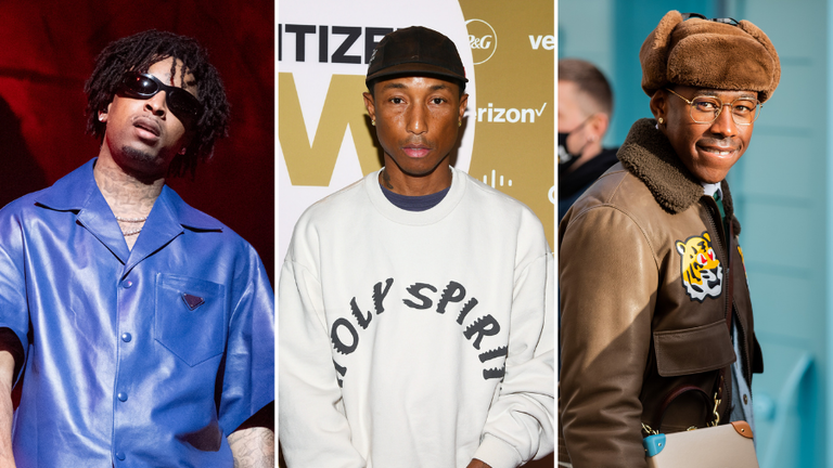 21 Savage, Pharrell Williams, Tyler the Creator
