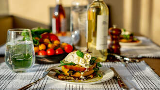 Chef's Club: Marinated Burrata and Heirloom Tomato Panzanella Stacks 