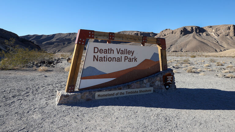 An iconic Death Valley vista Zabriskie Point