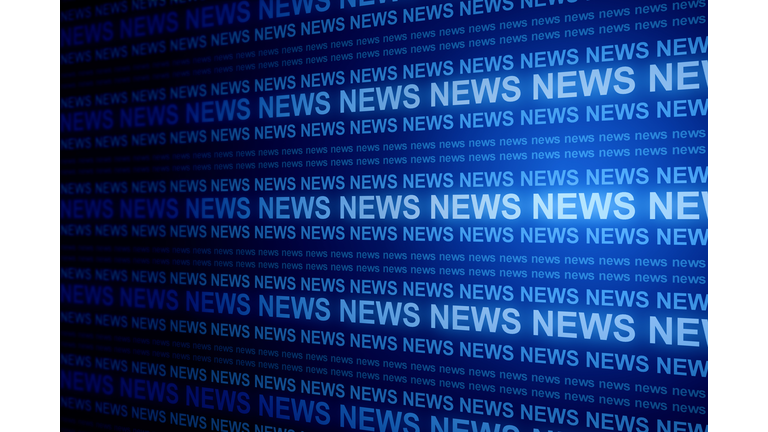 Creative blue news background