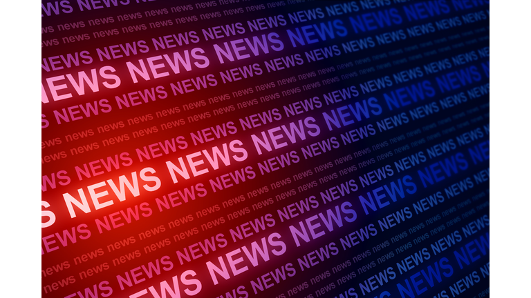 Creative red news background