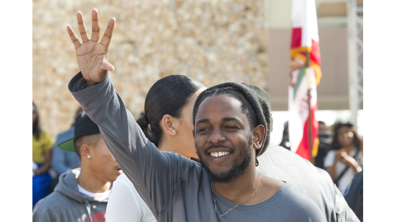 US-ENTERTAINMENT-KENDRICK LAMAR RECEIVES THE KEYS OF COMPTON