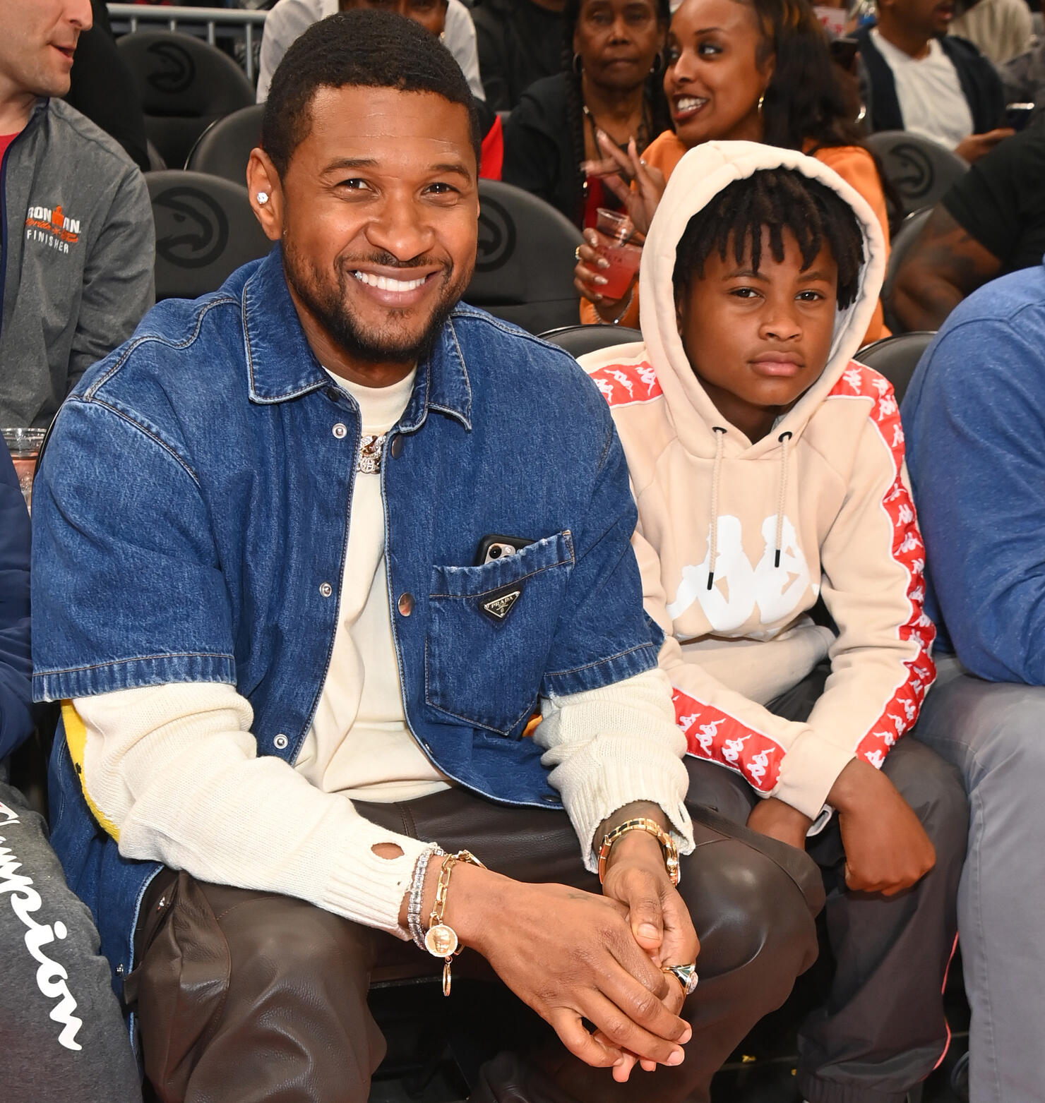Celebrities Attend Brooklyn Nets v Atlanta Hawks
