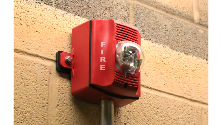 Wall mounted fire detection and alarm unit