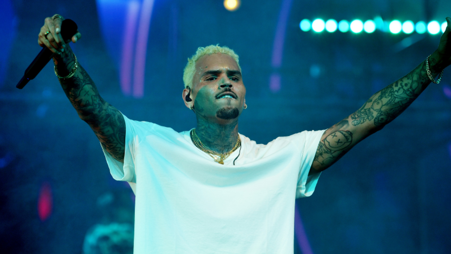 Chris Brown performs in support of his Breezy! release at