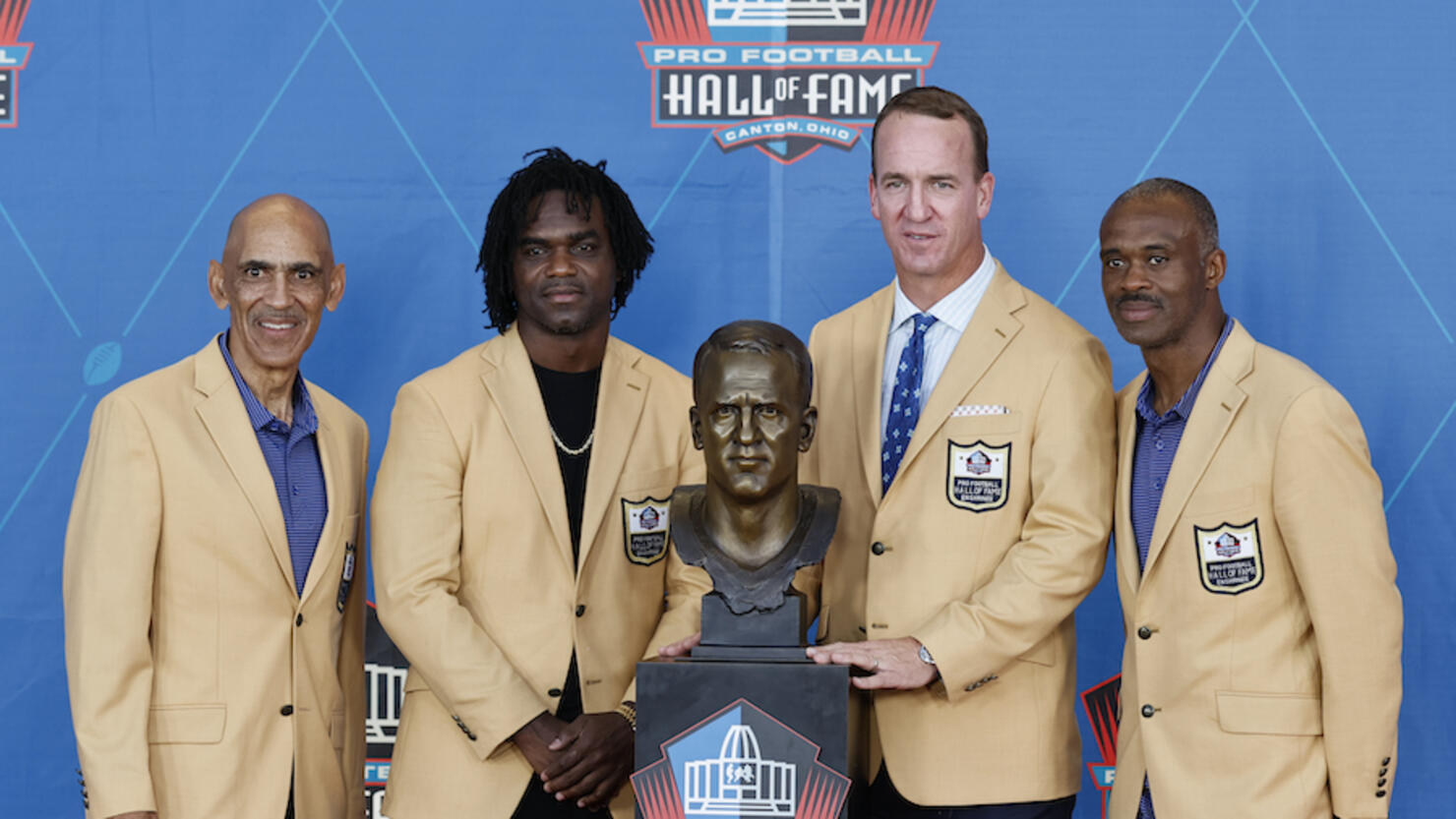 Peyton Manning and Edgerrin James - Pro Football Hall Of Fame