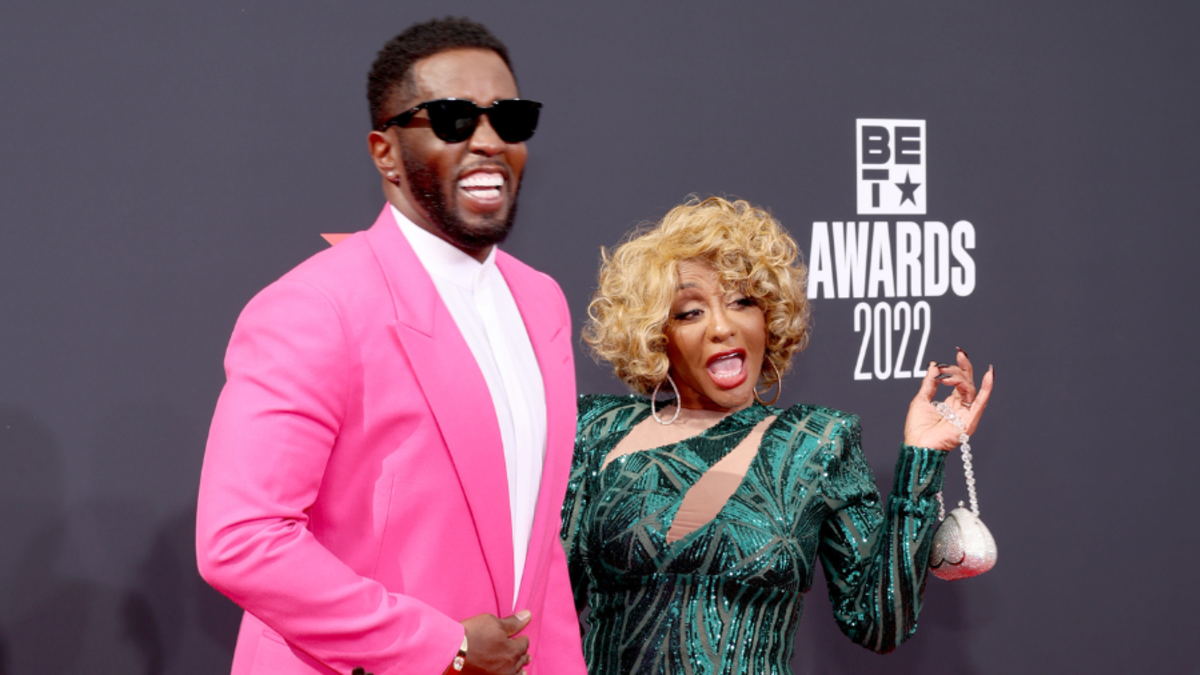 Diddy Brings His Mother To The BET Awards, Gives Her 'His Flowers' | iHeart