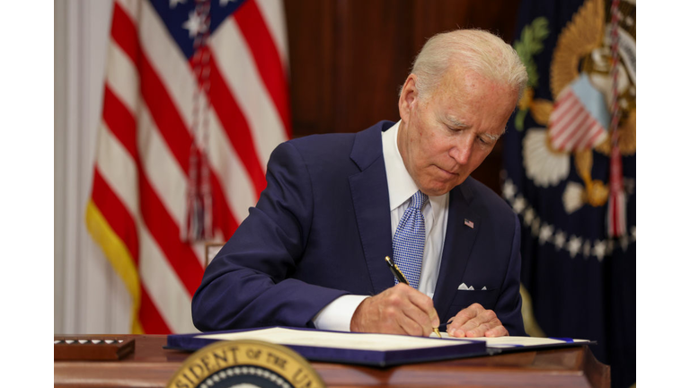 President Biden Signs The Bipartisan Safer Communities Act At The White House