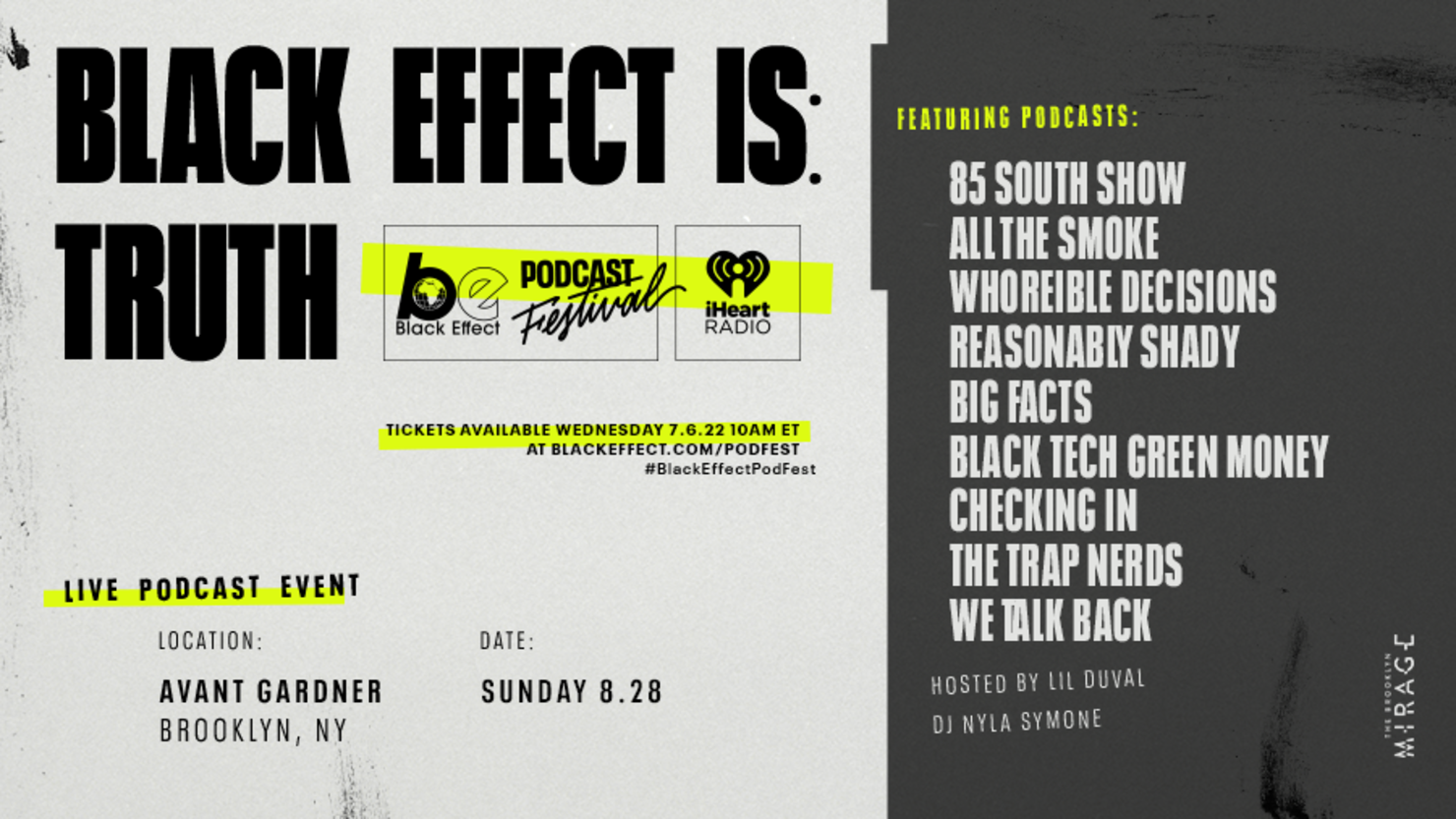 FirstEver Black Effect Podcast Festival Coming To Brooklyn This Summer