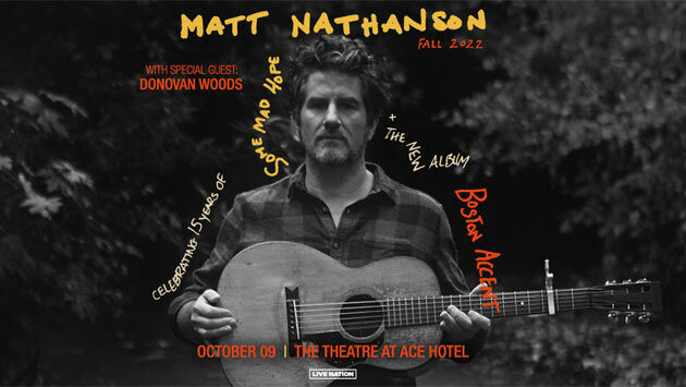 Matt Nathanson at The Theatre at Ace Hotel (10/9)