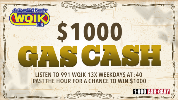 Listen to 991 WQIK 13x weekdays at :40 past the hour for a chance to win $1000
