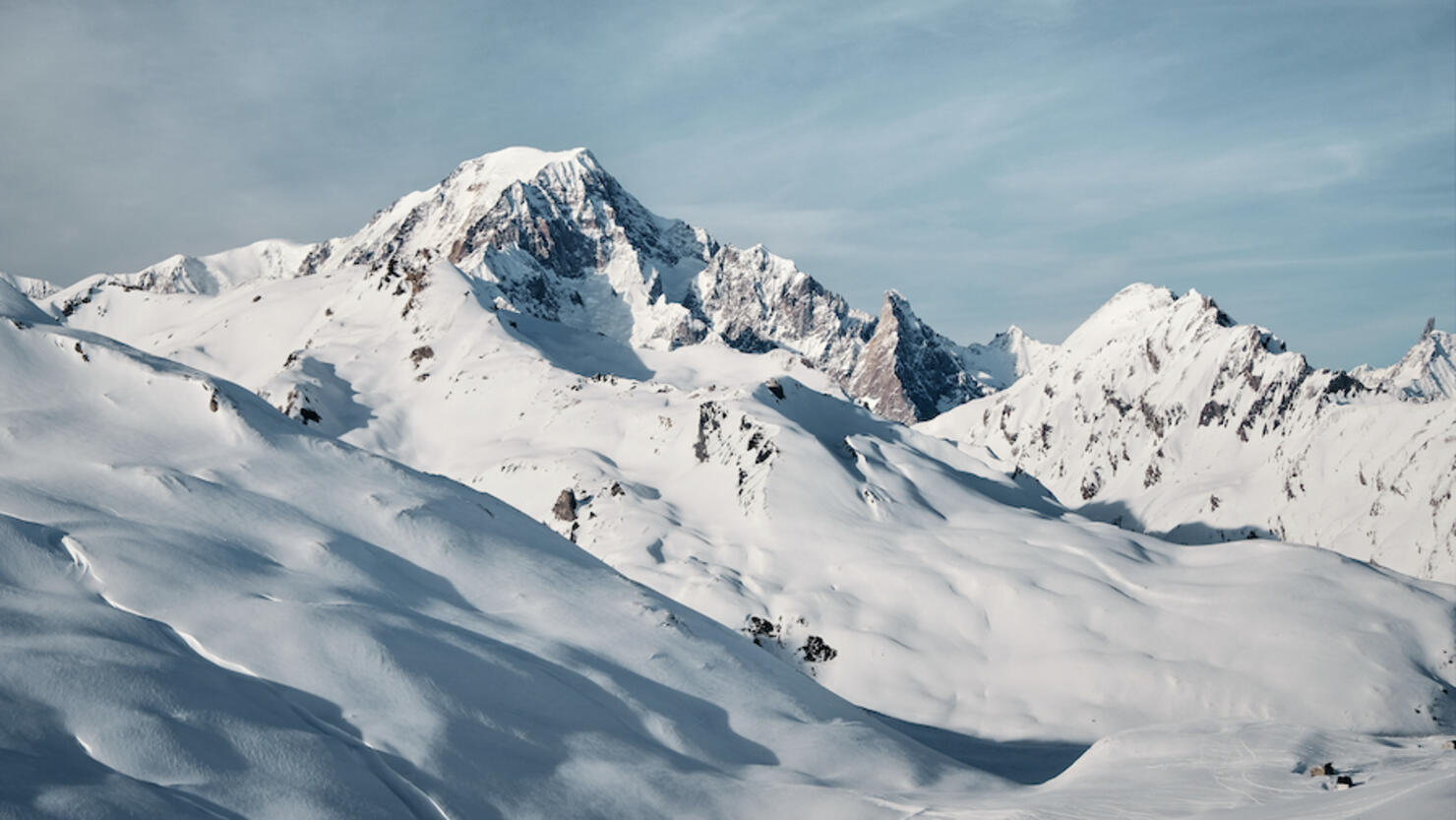 Mont Blanc - Col du Petit Saint Bernard in Winter