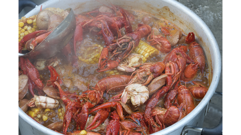 High angle view of seafood in container,Sparks,Nevada,United States,USA