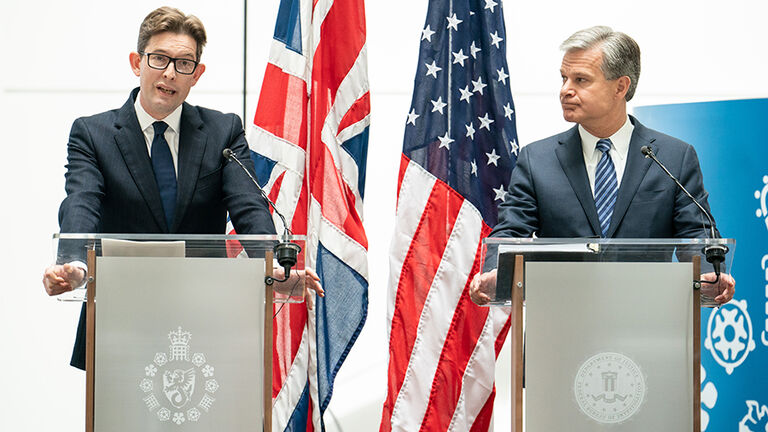 MI5 and FBI joint press conference