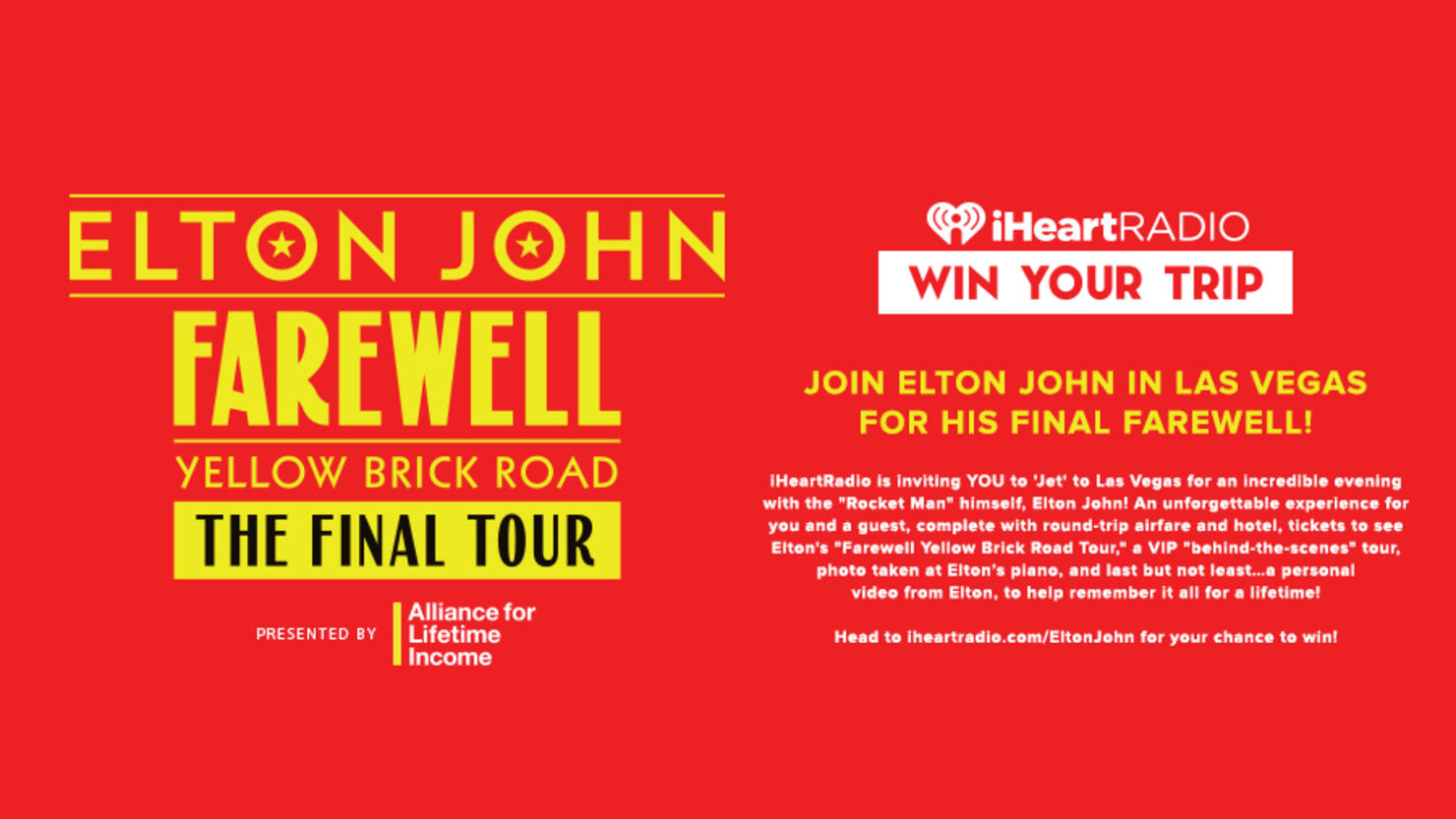 Elton John Ticket Contest Official Rules