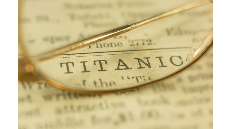 Titanic Printed on 1912 Newspaper