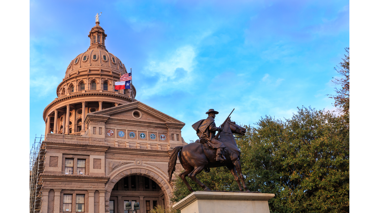 Texas Capitol and Ranger Statue